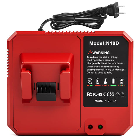 QuasuHaven Rapid Charger M18 front view enabling fast charging for Milwaukee tools