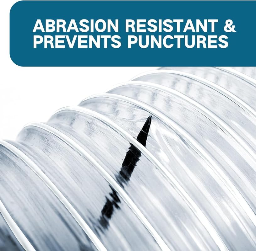 Qucship carbon steel wire coil adds rigidity and anti-knot support.