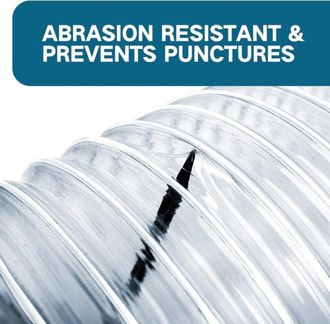 Qucship carbon steel wire coil adds rigidity and anti-knot support.