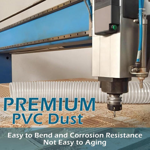 Qucship durable hose suitable for cutting, milling, and sanding dust.
