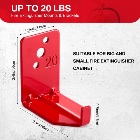 Queekay fire extinguisher mount bracket side view showing compact profile