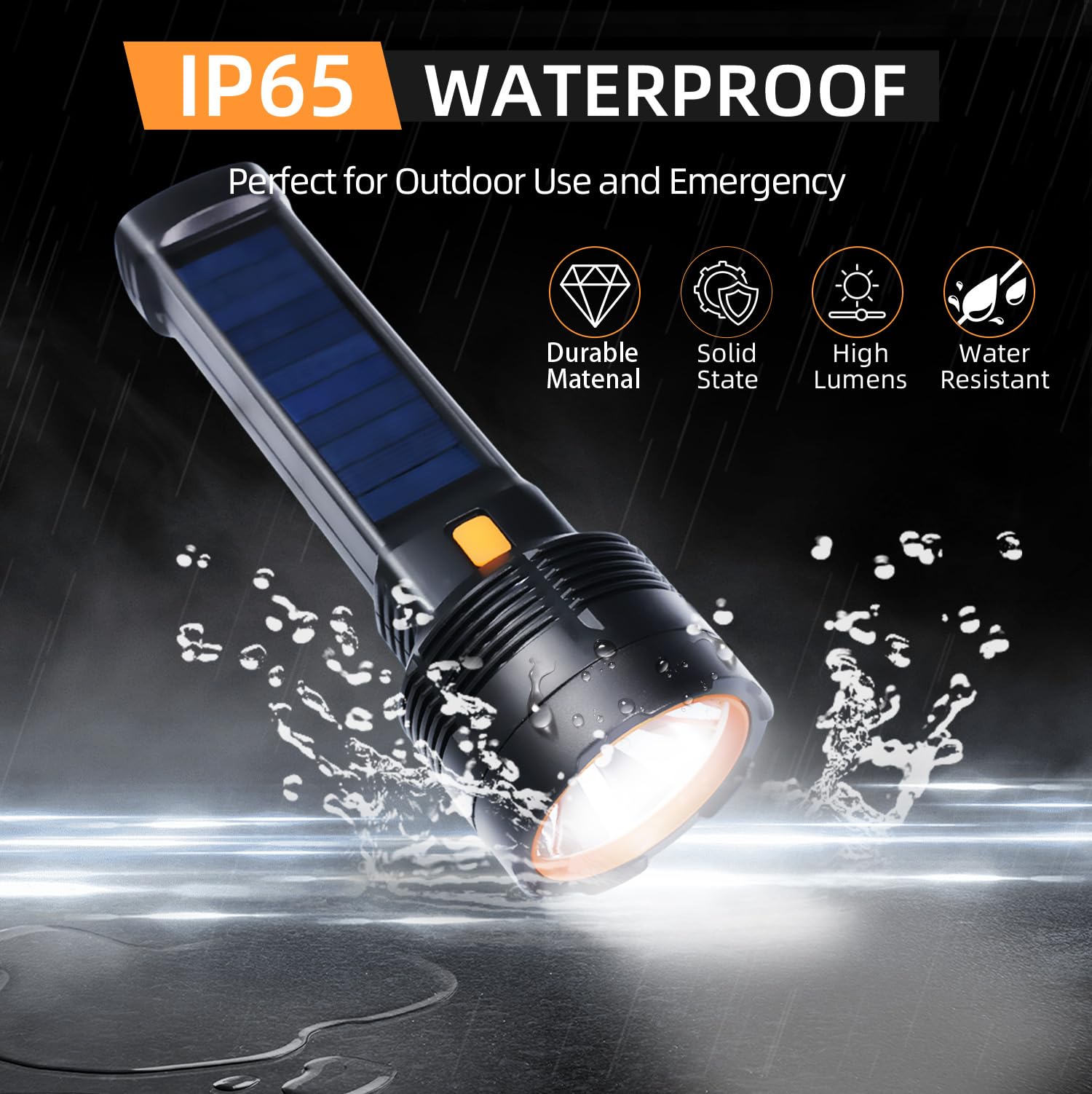 Queena 2-pack IP65 durability protection against rain and dust