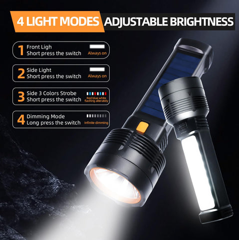 Queena 2-pack SOS strobe mode for emergency signaling