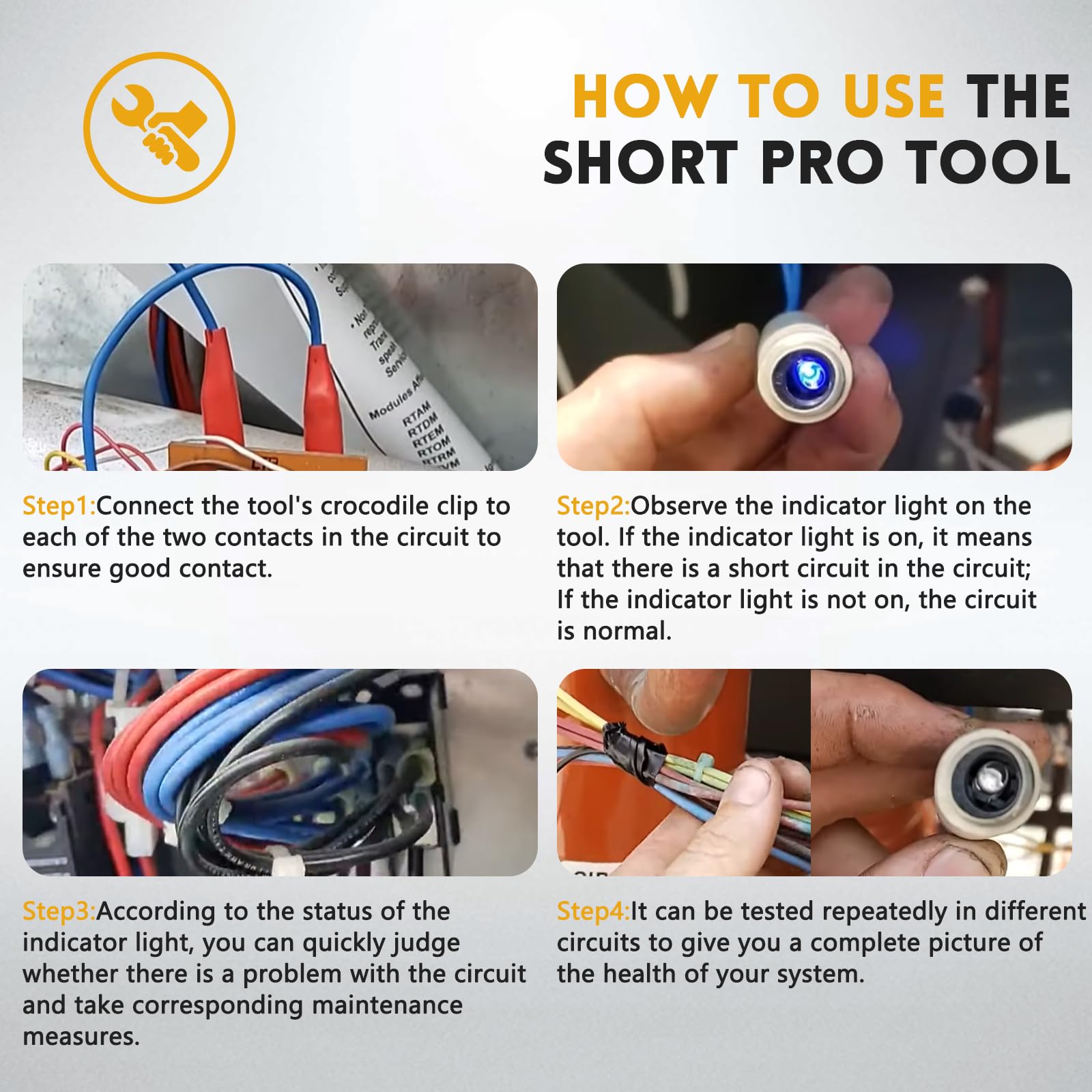 Queencar Short Pro Tool in use by technician on a panel