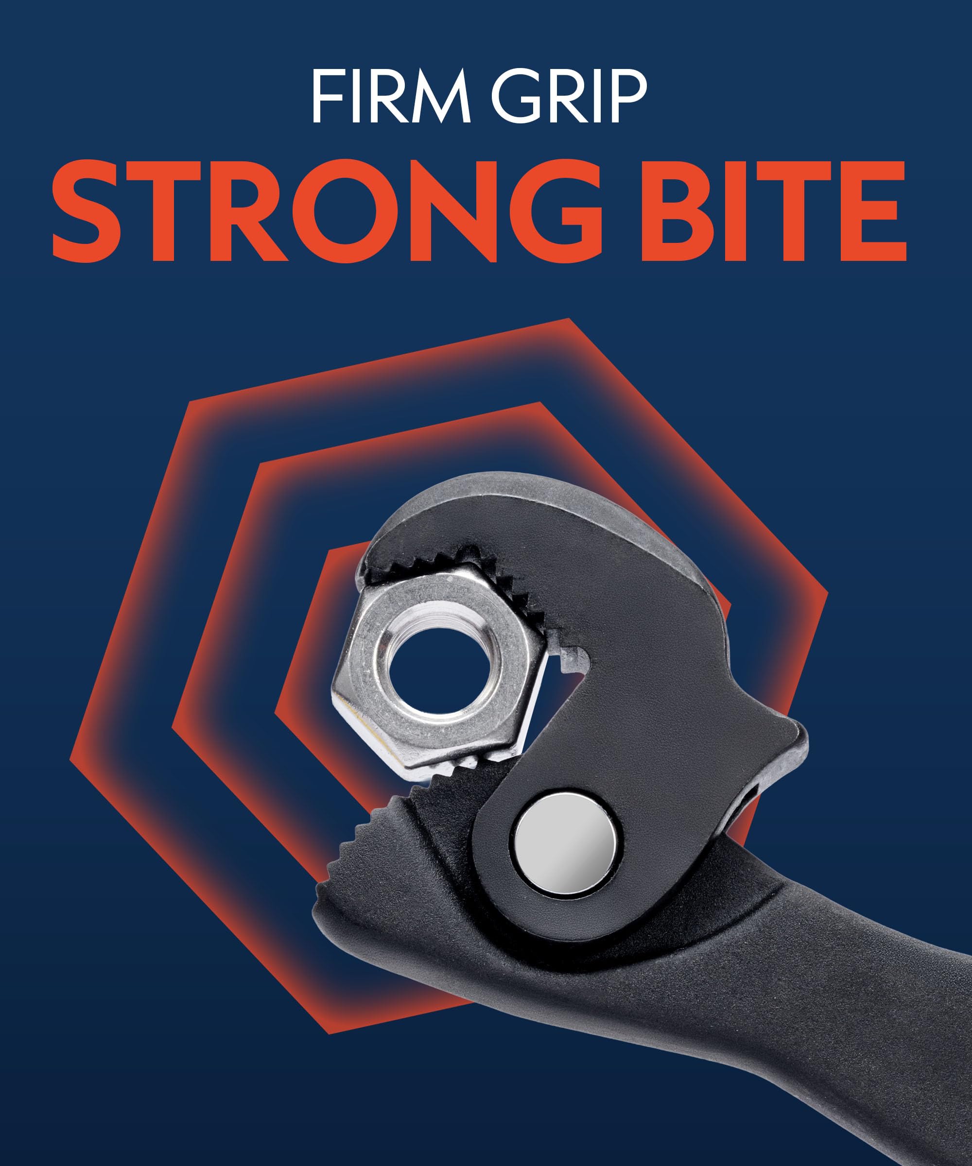 QUENCHING dual-head design delivers extra torque in hard-to-reach areas