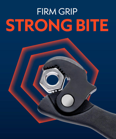 QUENCHING dual-head design delivers extra torque in hard-to-reach areas