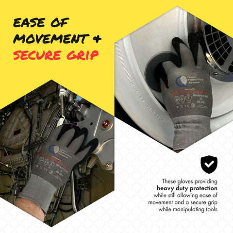 Quest Protective Apparel ambidextrous fit on both hands