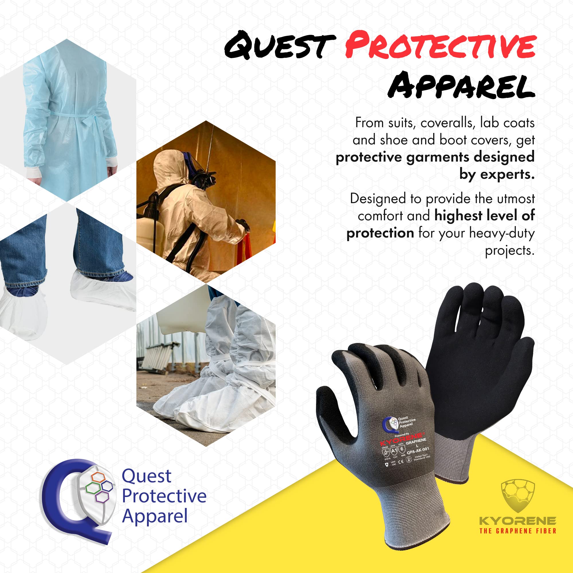 Quest Protective Apparel ANSI-rated protection for cut, abrasion, and puncture