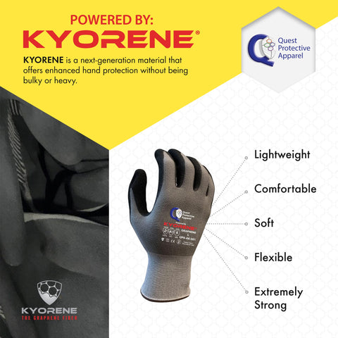 Quest Protective Apparel gloves ideal for construction, DIY, kitchen and mechanical tasks