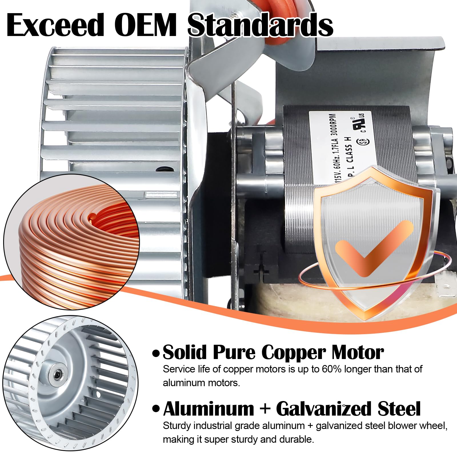Quiet operation inducer motor for smoother furnace sound
