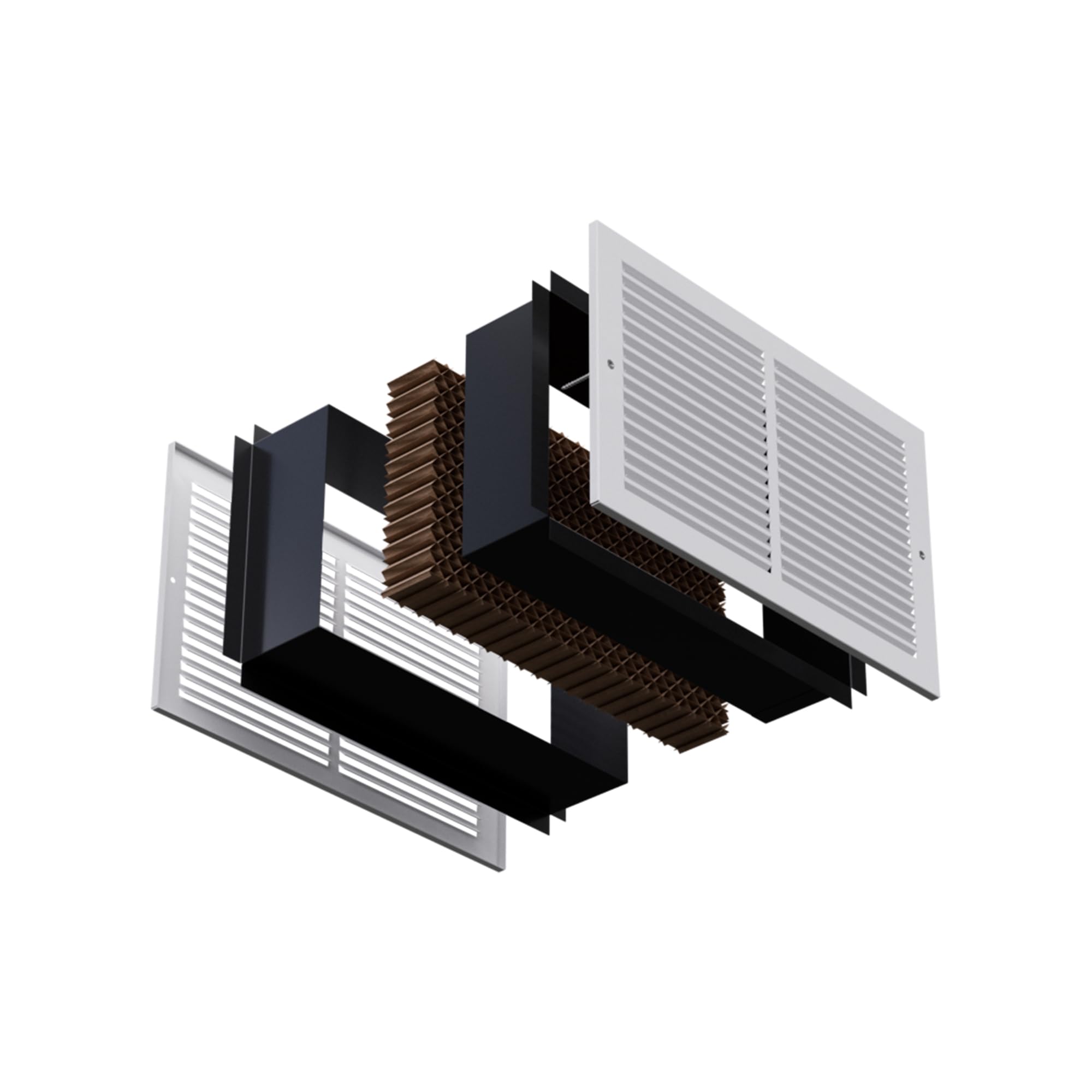 QuietCool Zone ZAP integrated baffle reduces light and sound transfer between rooms