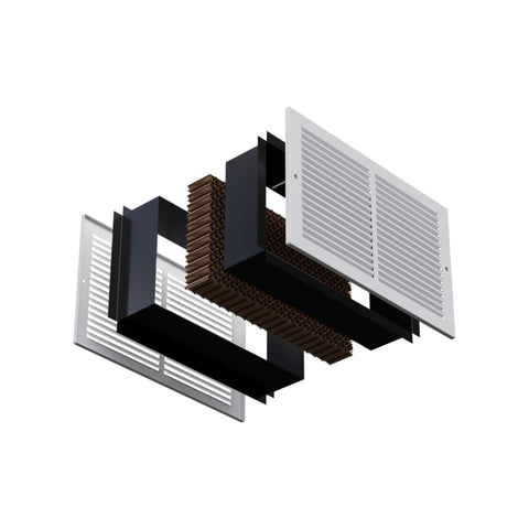 QuietCool Zone ZAP integrated baffle reduces light and sound transfer between rooms