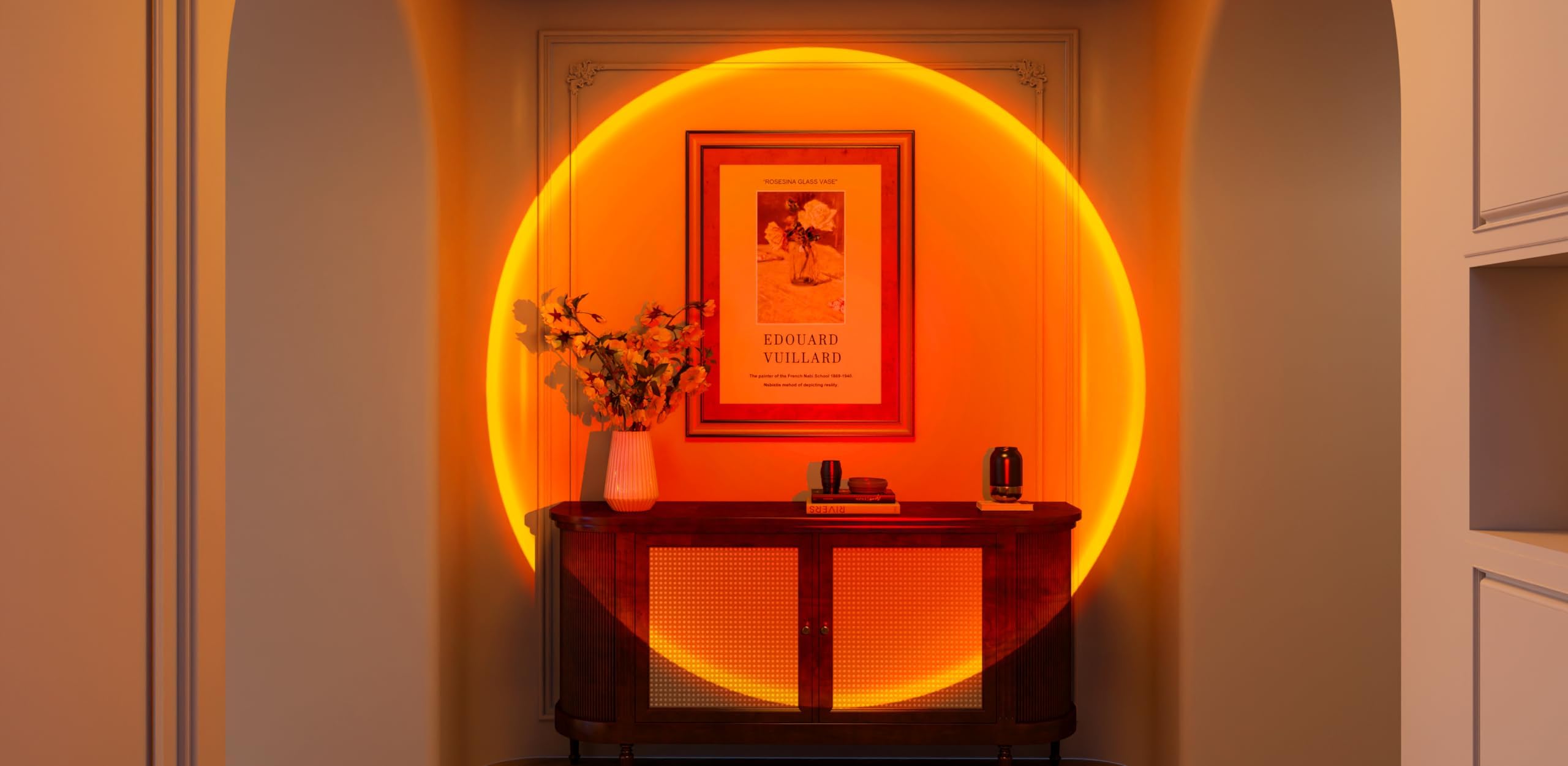 Ideal gift idea: QUIGO sunset lamp for cozy decor