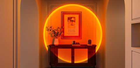 Ideal gift idea: QUIGO sunset lamp for cozy decor