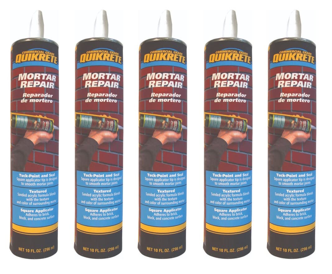 Quikrete Acrylic Mortar Repair 10 oz tubes in pack, ready for joint restoration on masonry.