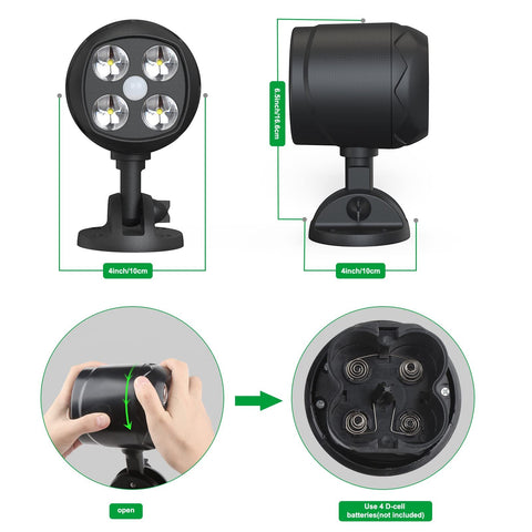 Quilttered IP65 waterproof exterior light durable against rain and snow