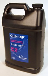 Quincy Quin-Cip 112543 oil bottle supports compressor lubrication and smooth operation.