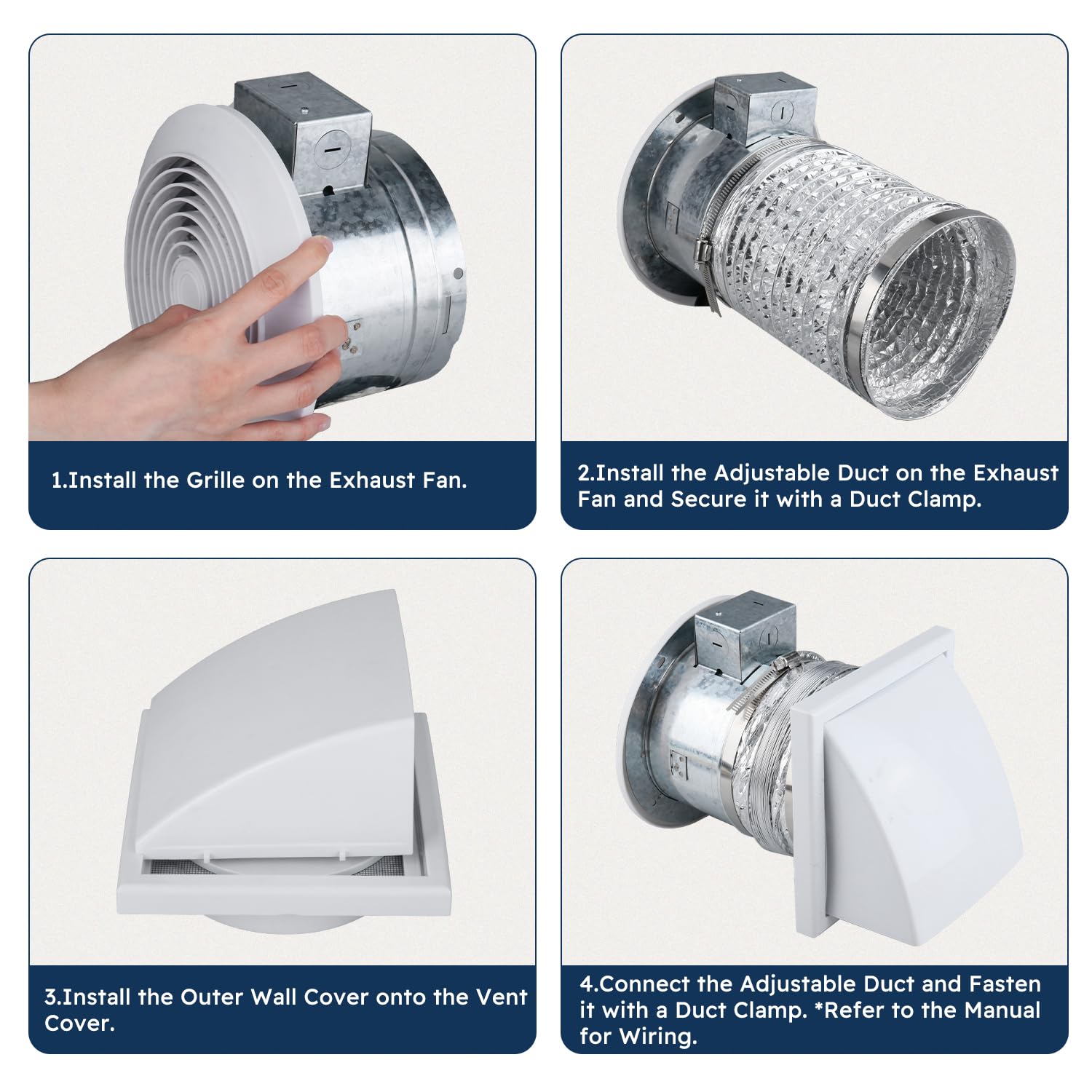 Quini 512M demonstrating 80 CFM airflow for efficient ventilation of a space.