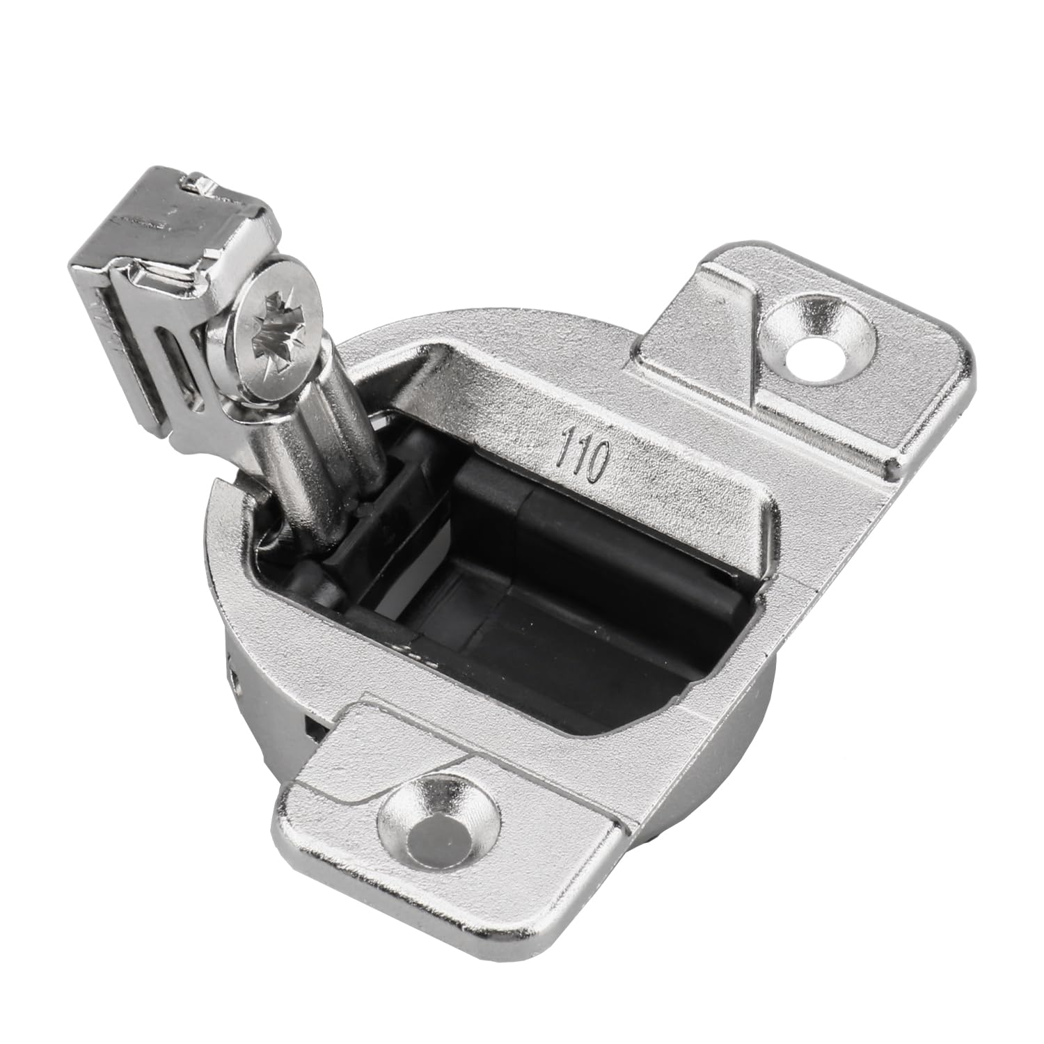 Quini Blum 110 hinge back model close-up with nickel finish for durability