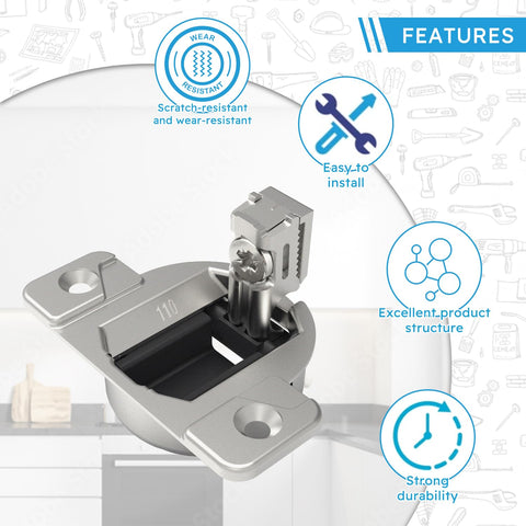 Quini Blum 16-19mm door compatibility expands cabinet replacement options.