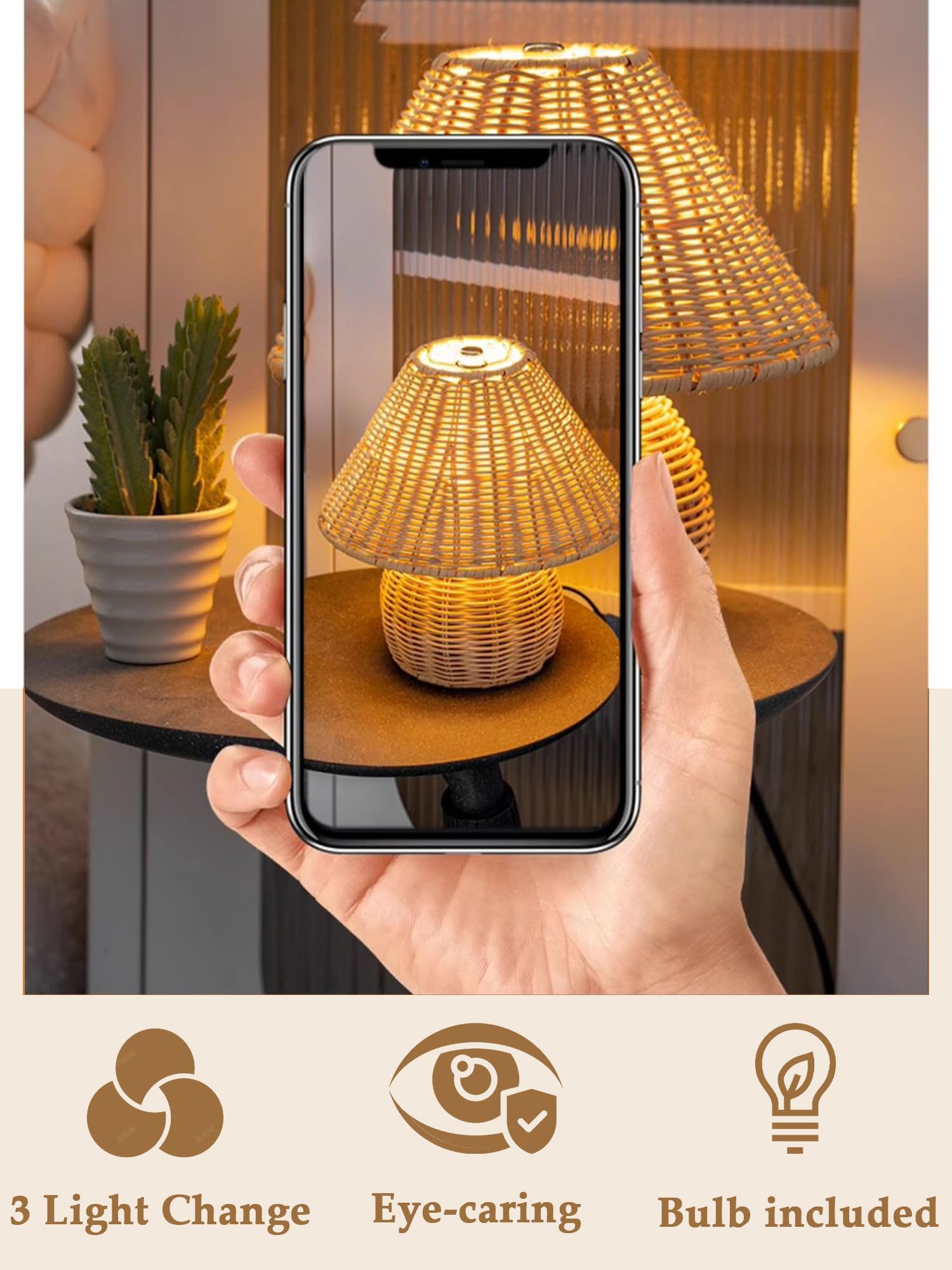 Living room decor: Quipzora mini boho lamp as stylish accent