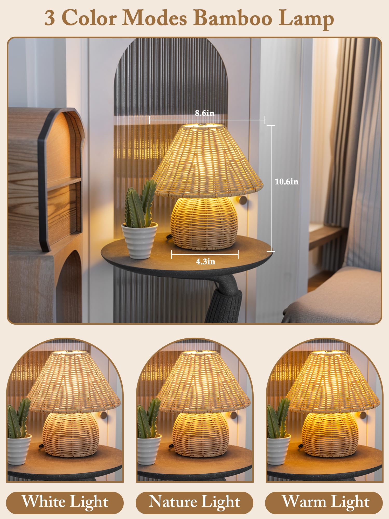 Close-up of handwoven shade textures on the Quipzora lamp