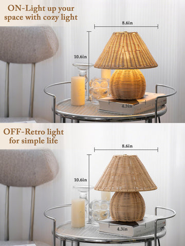 Soft warm light from Quipzora lamp enhances evenings
