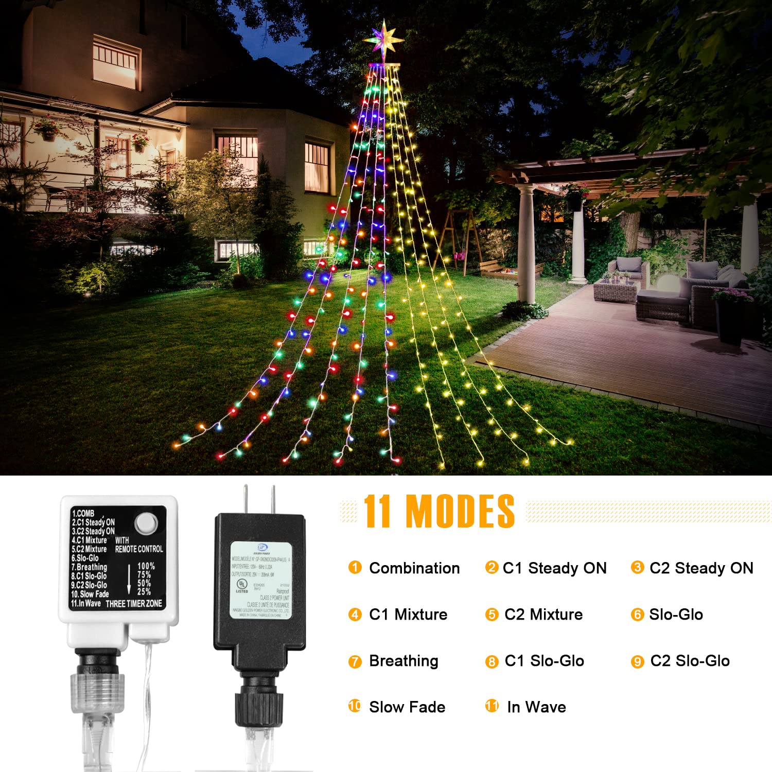 Qulist 320 LED bulbs create rich warm white and multicolor effects