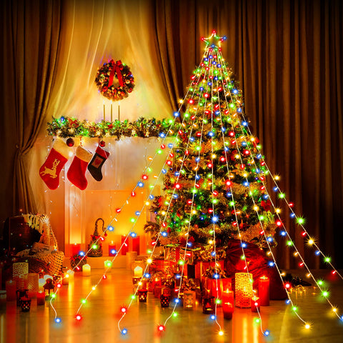 Qulist eight lighting modes offer versatile effects for holiday scenes.