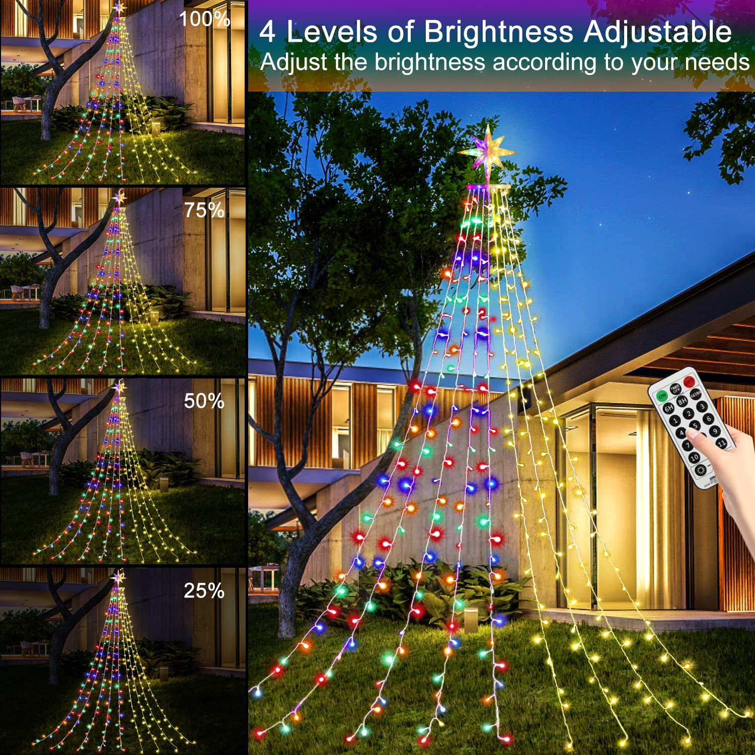 Qulist outdoor porch display demonstrates IP44 weatherproof protection