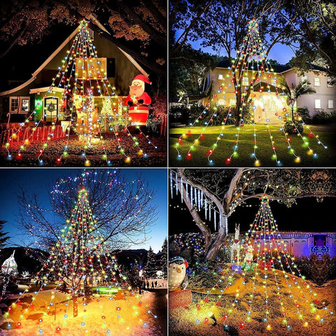 Qulist yard decor lights transform gardens, roofs, porches into festive spaces.