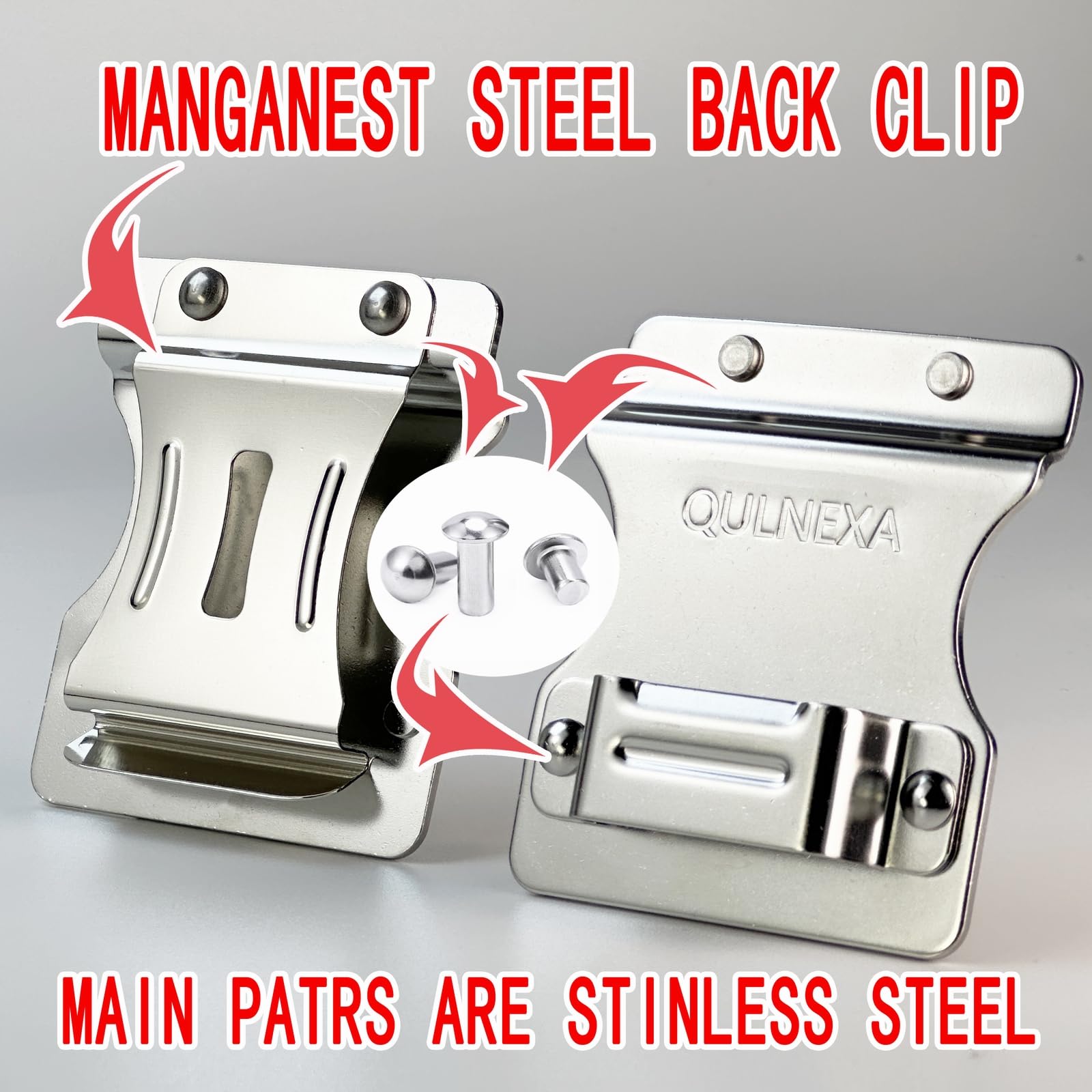 QULNEXA stainless steel clip SUS201 resists mud and rain