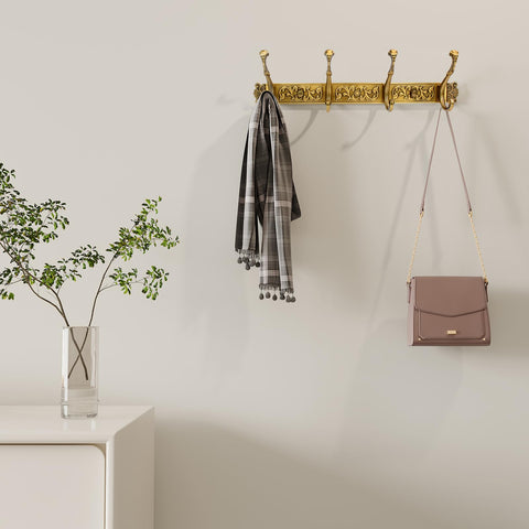 QULYEA coat rack heavy-duty aluminum construction for daily use.