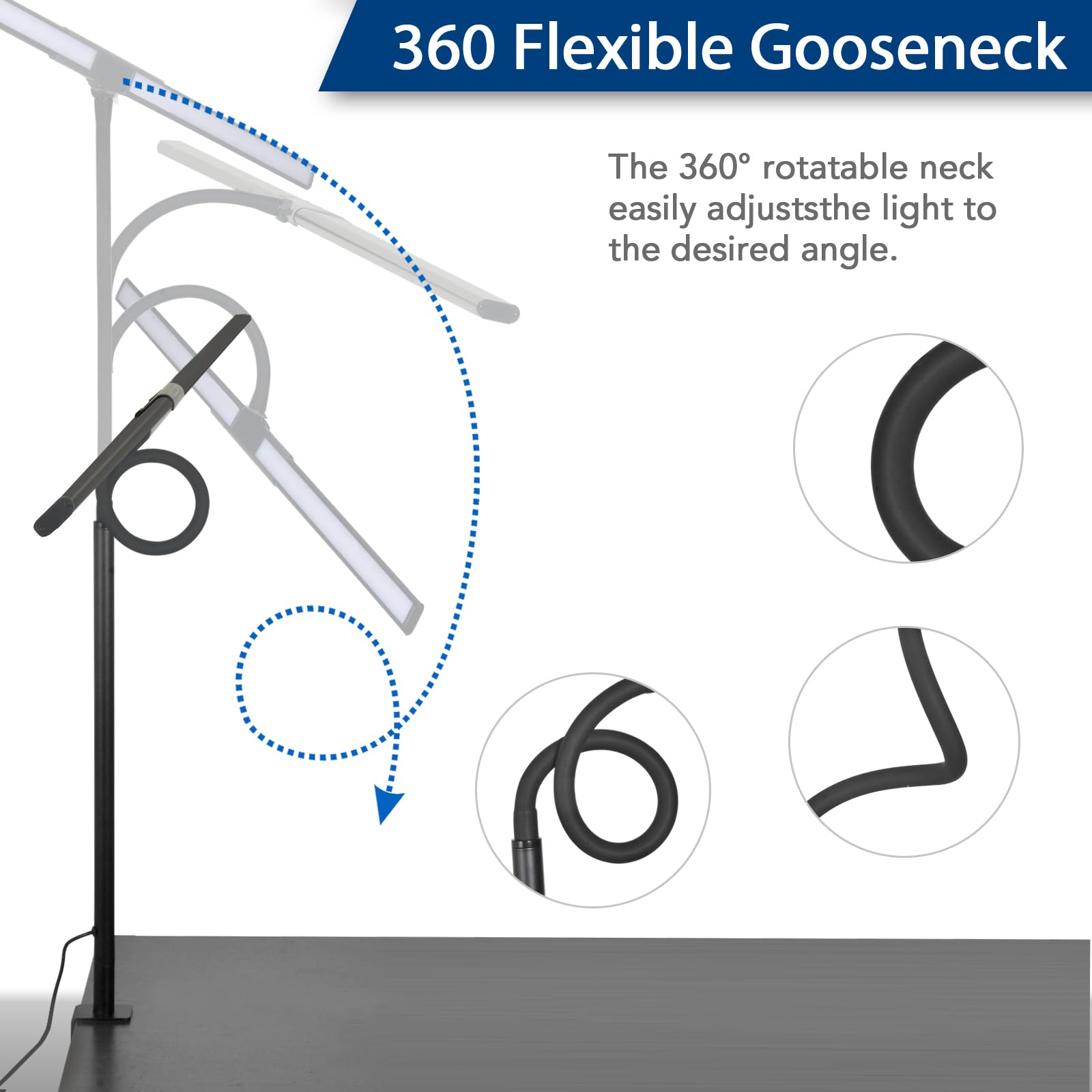 QUMAKU color temperature range 3000K–6500K supports warm to cool moods.