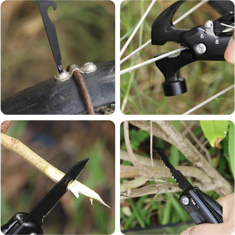 QuntionSt 12-in-1 hammer multitool in a lightweight carry-friendly form