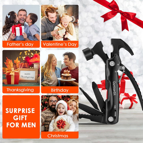 QuntionSt multitool with pliers and wire cutters for on-site repairs and camping