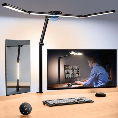 Quntis Architect Desk Lamp extended bar enables flexible lighting for drafting tasks.