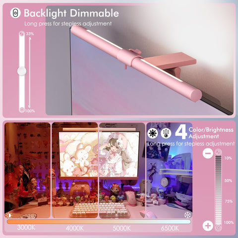 Quntis glare-free monitor light bar for late-night gaming and reading.