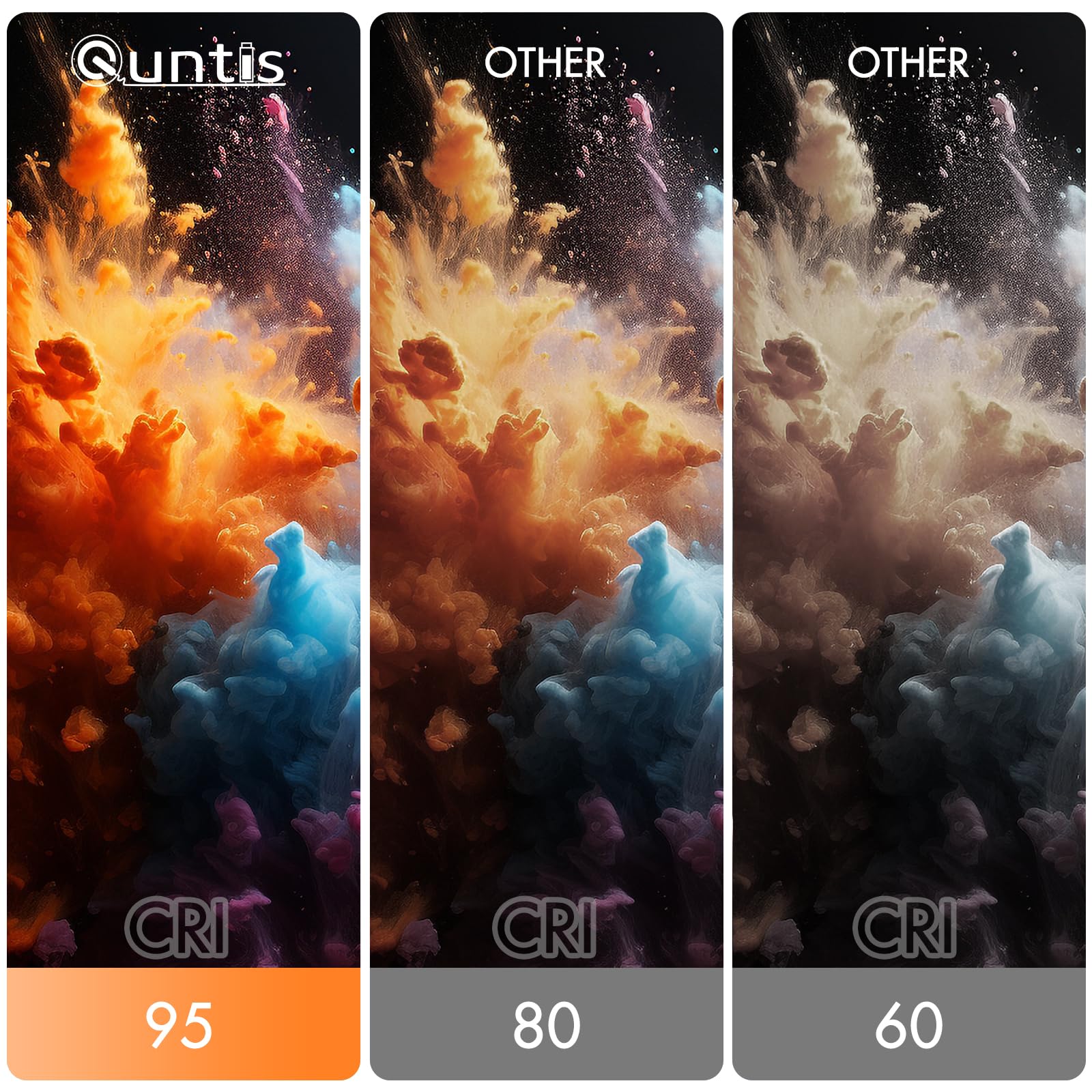 Quntis Monitor Light Bar ambient-sensor highlights eye-friendly lighting with minimal glare