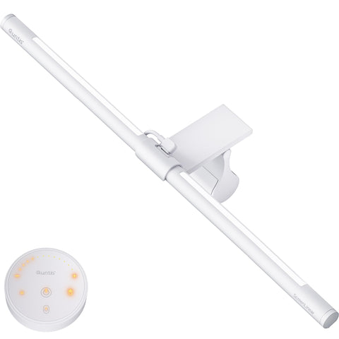 Quntis monitor light bar front light delivers glare-free brightness for focused work.