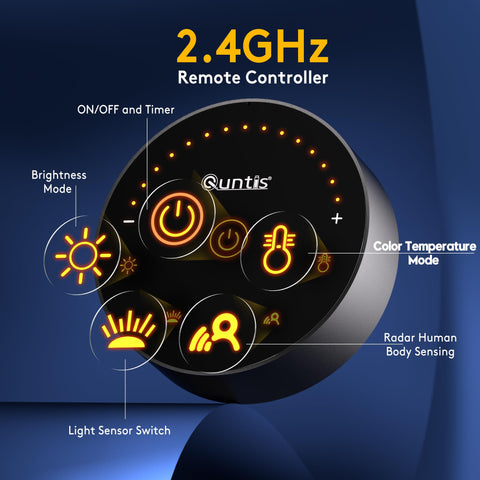 Quntis ScreenLinear clamp fits curved monitors without blocking the camera.