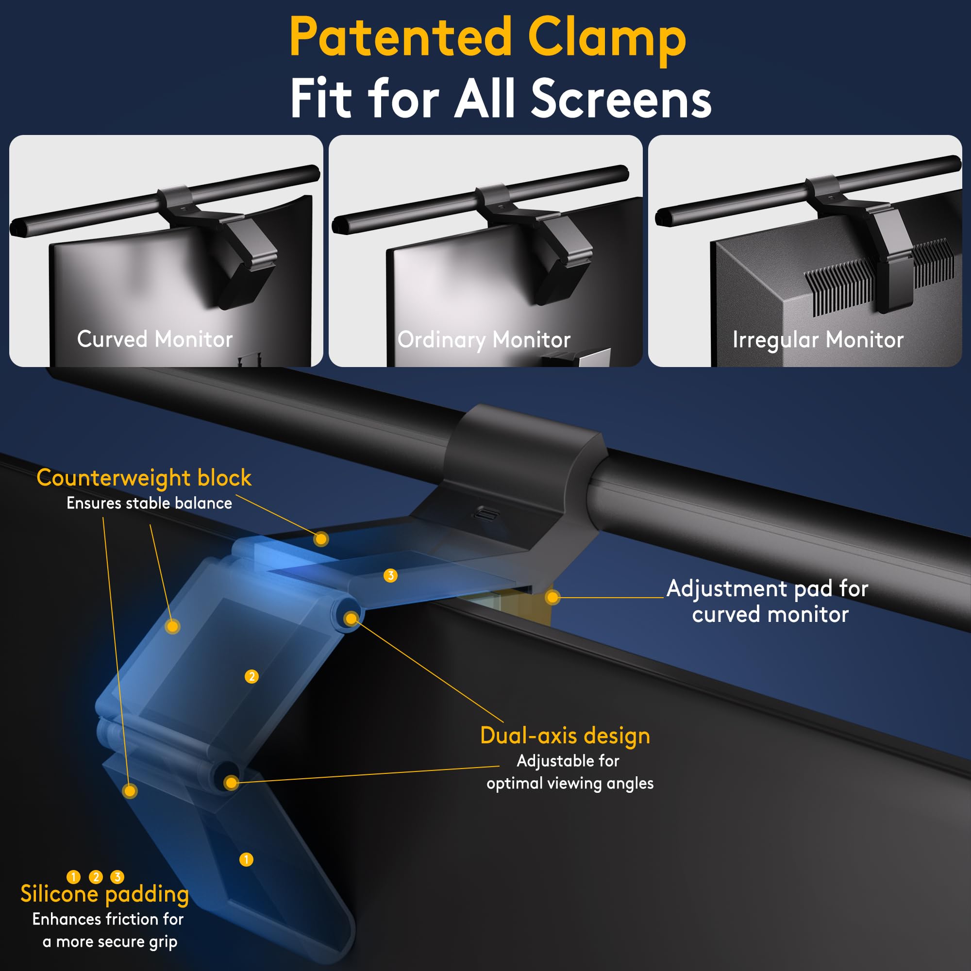 Quntis ScreenLinear features a webcam-mount-ready top for sleek setups.