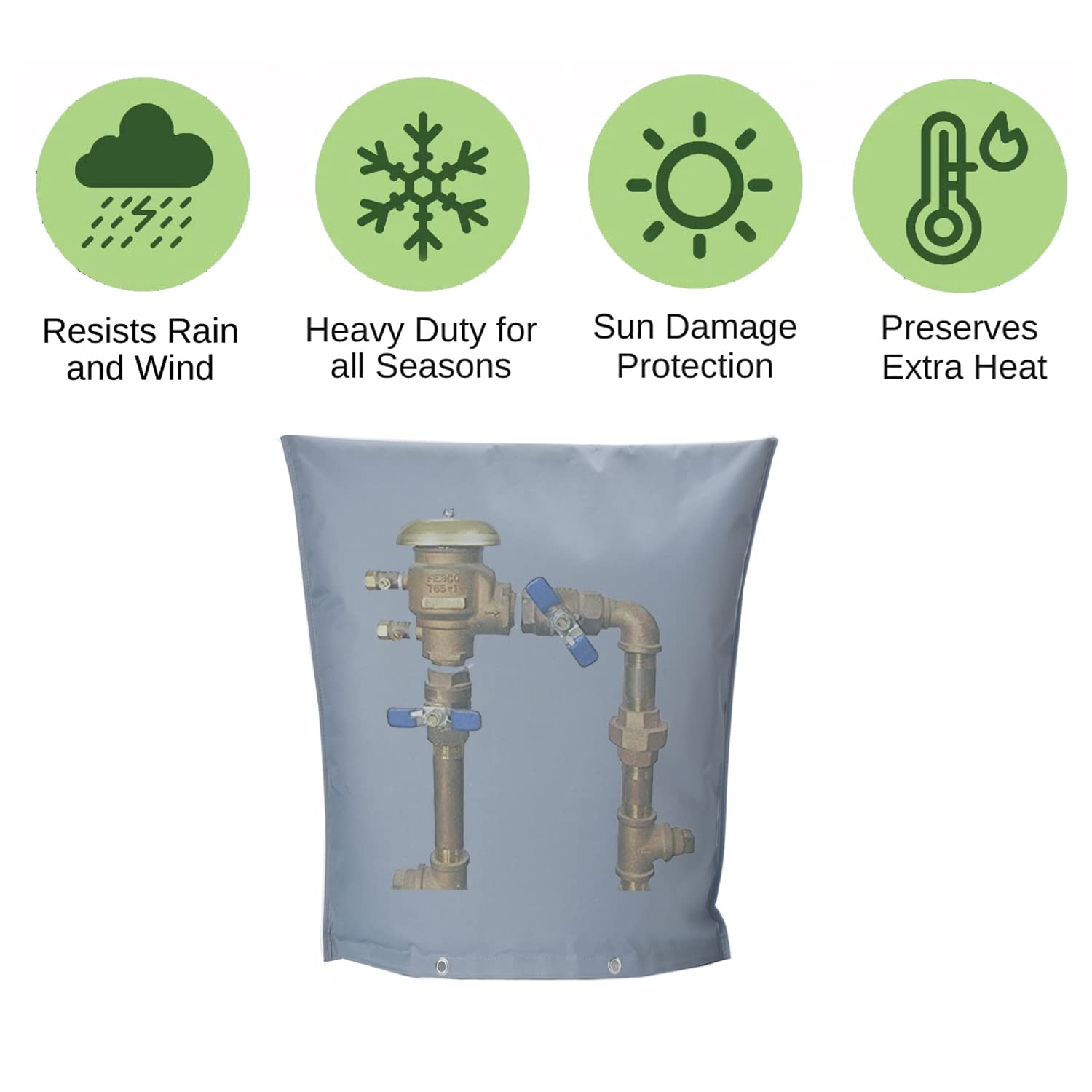 Quoyiyo backflow cover protecting irrigation system components