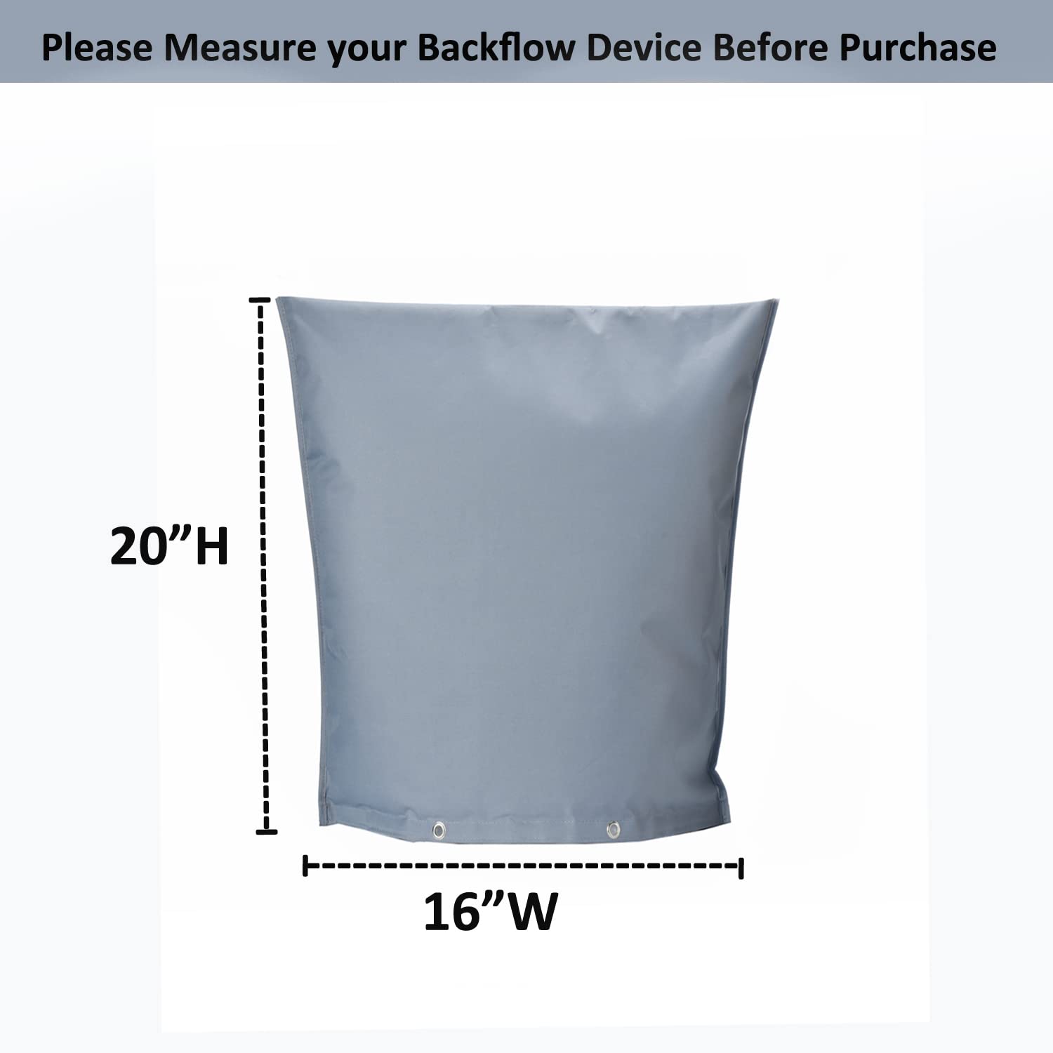 Quoyiyo backflow insulation cover with Velcro seal for secure installation