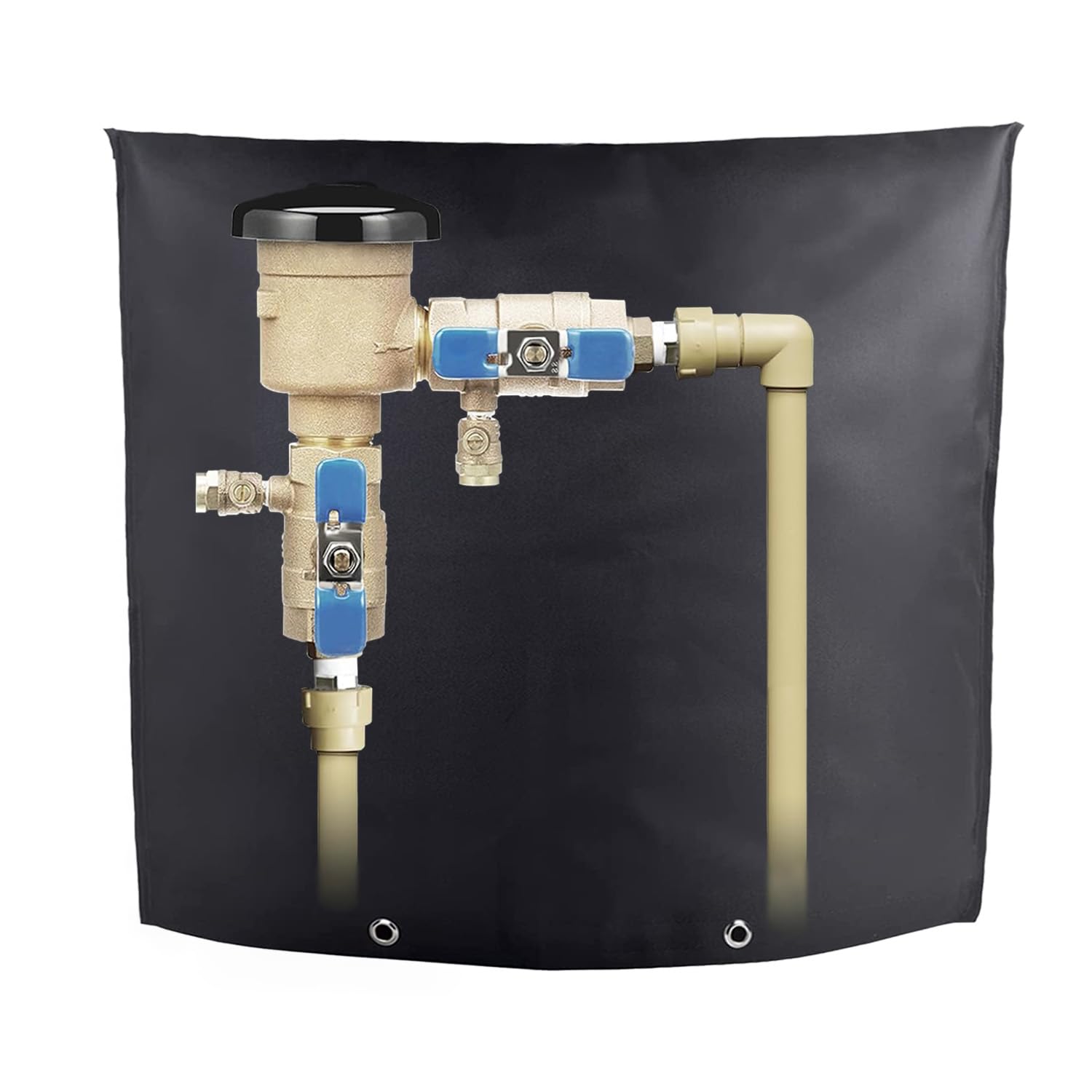 Quoyiyo Outdoor Backflow Insulation Cover on backflow valve for winter protection