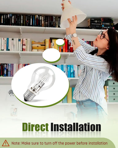 Quwfesudy energy-efficient replacement for 60W incandescent.