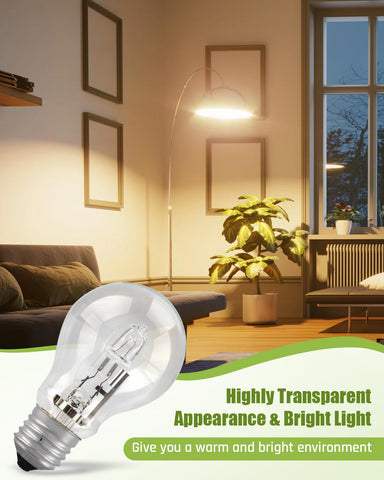Quwfesudy six-pack packaging shows energy-saving 43W bulbs.