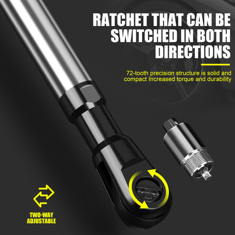 QVIKPMU offset extension wrench conversion heads expand socket options.