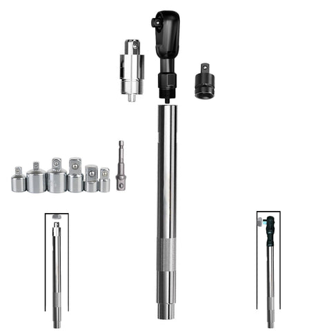 QVIKPMU offset extension wrench ultra-slim profile fits tight engine bays.