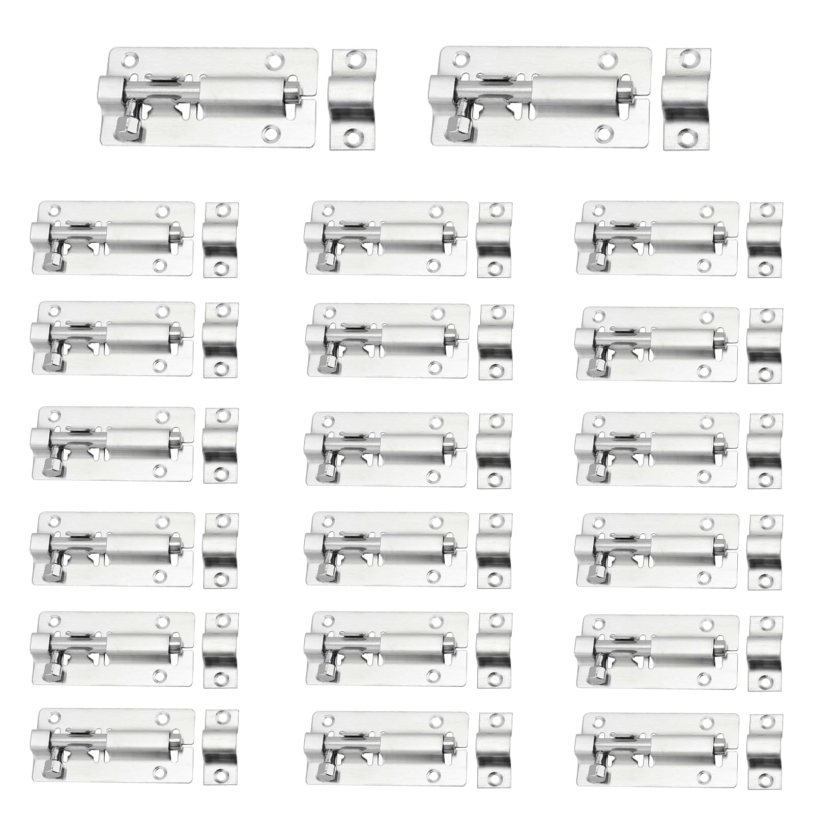 QWAQi barrel bolt latch 3in packaged for quick outdoor installation and security